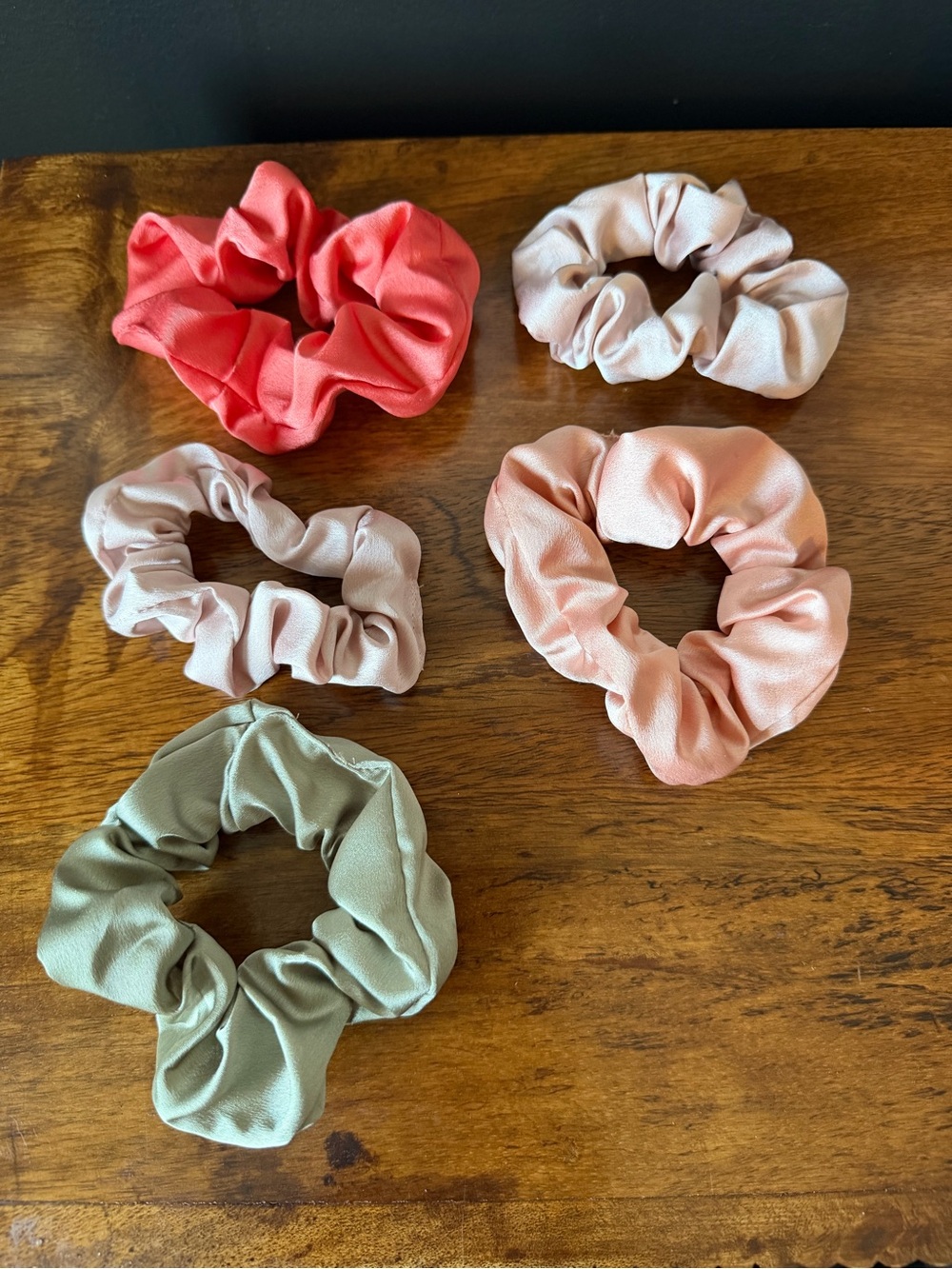 Satin Sleep  Scrunchie Set - 5-Pack